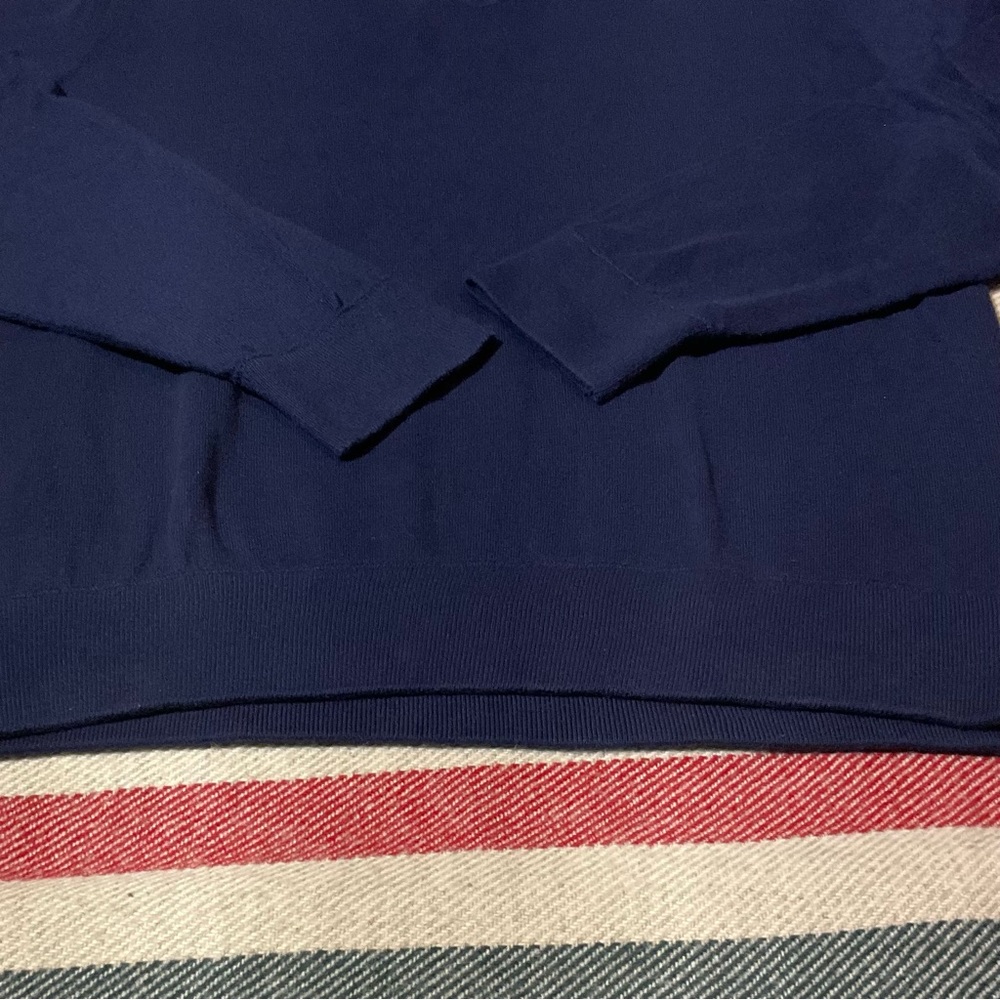 Gap Navy V neck 100% Cotton Sweater size Large - Picture 3 of 10